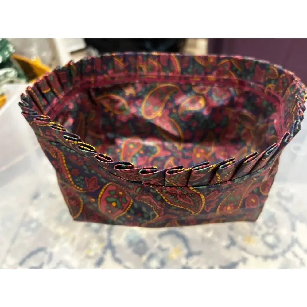 Longaberger Father's‎ Day Address Basket Liner Only Paisley fabric NEW